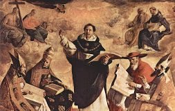 Contra el relativismo, id a Tomás La apoteosis de santo Tomás, por Zurbarán