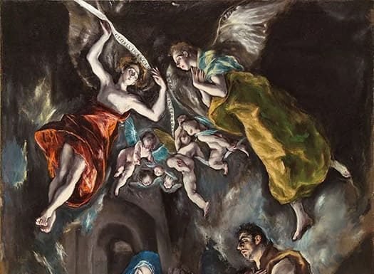 Fueron corriendo y encontraron… Adoración de los pastores, Doménikos Theotokópoulos, El Greco