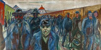 A cualquier cosa le llamamos «En marcha» Trabajadores hacia su casa. Edward Munch