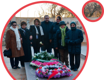 Rosa Álvarez (Hna. Anunciación) La familia de la Hna. Anunciación, ante su tumba