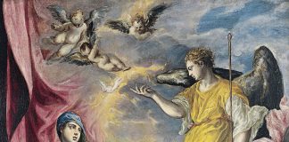 ¡Alégrate, el Señor está contigo! La Anunciación (El Greco, 1576) Museo Thyssen Bornemisza