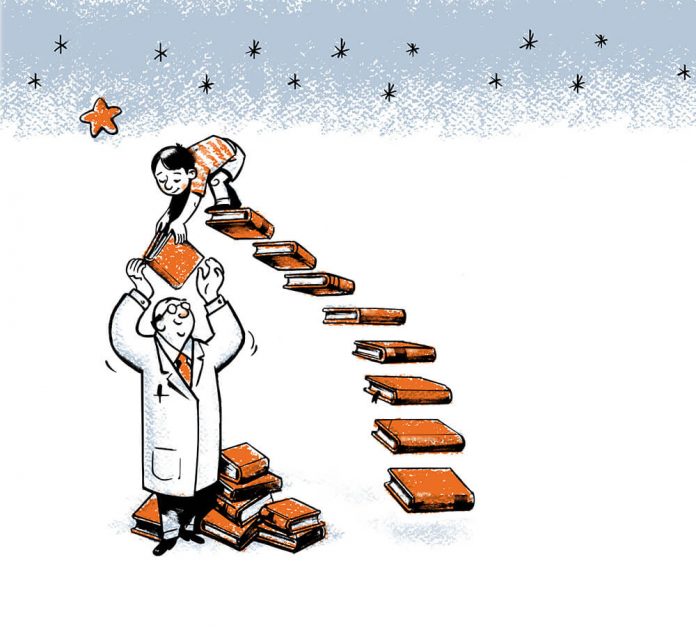 ¿Estudiar o aprender? Ilustración José Miguel de la Peña