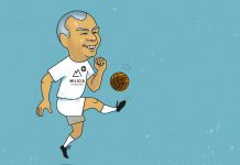 Abe y el fútbol Abe y el fútbol. Ilustración: José Miguel de la Peña
