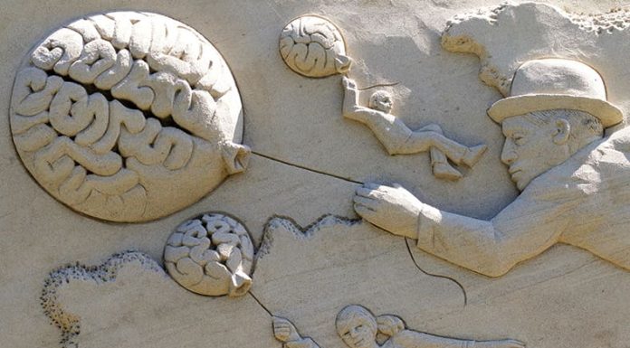Religión y ciencia Globo mente