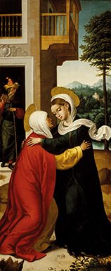 María sale a nuestro encuentro La Visitación / San Jerónimo penitente. CORREA DE VIVAR, JUAN. Museo Nacional del Prado.
