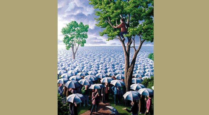El coraje de mirar más allá Deluged. Rob Gonsalves.