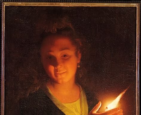 Educar en la esperanza a través del arte Mujer con vela, (sin fecha) Godfried SCHALCKEN (1643–1706), pintor holandés conocido por el frecuente uso en su pintura de la iluminación artificial, interesado en la captación de los efectos de luz sobre la materia.