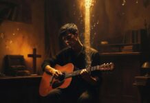 Afinados por el maestro Cantante interpretando música católica, símbolo del músico que se deja afinar por Dios para poner su voz al servicio del evangelio