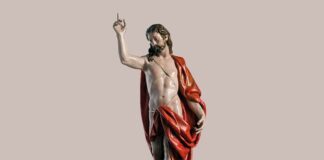 Resucitar en clave de «fi» Escultura policromada de Cristo resucitado (1615) de Gregorio Fernández, conservada en el Museo Goya de Zaragoza