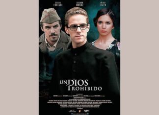 Un Dios prohibido Cartel oficial de la película Un Dios prohibido (2013), dirigida por Pablo Moreno, sobre el martirio de los seminaristas claretianos de Barbastro en 1936